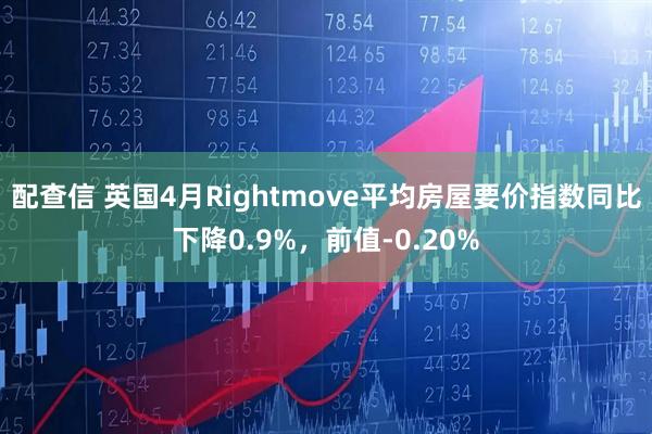 配查信 英国4月Rightmove平均房屋要价指数同比下降0.9%，前值-0.20%